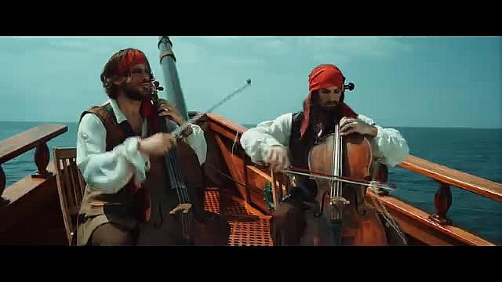 скачать клип 2CELLOS - Pirates Of The Caribbean