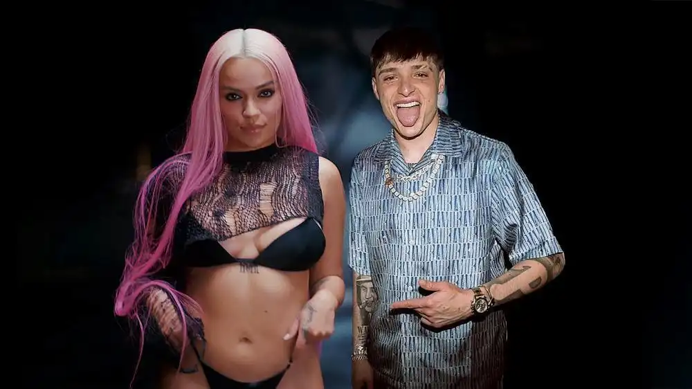 скачать клип KAROL G and Peso Pluma - QLONA