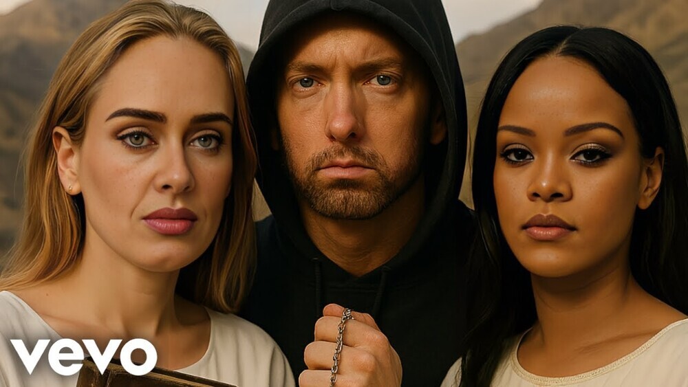 скачать клип Eminem, Rihanna, Adele - Miracle
