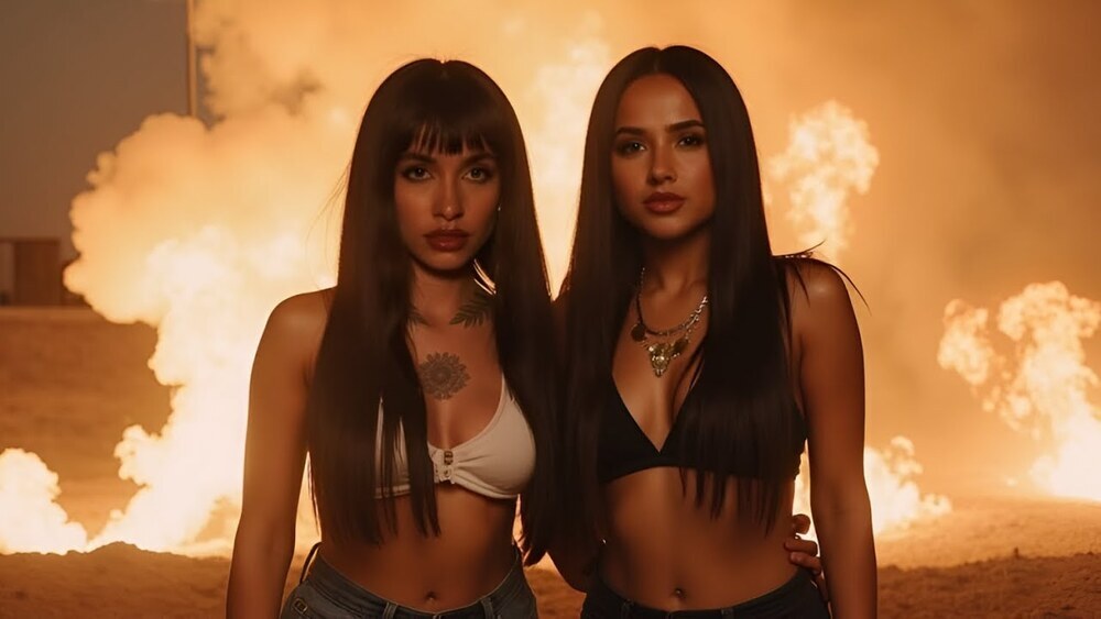скачать клип Maria Becerra, Becky G, TINI, Lola Indigo - Lo Que Se Siente