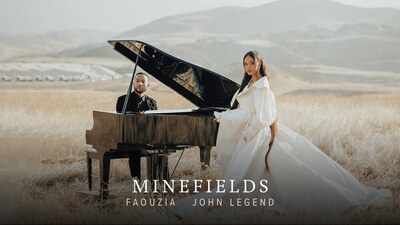 скачать клип Faouzia, John Legend - Minefields