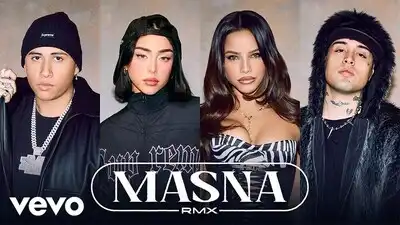 скачать клип FMK, Emilia, Nicki Nicole, Tiago PZK - MASNA REMIX